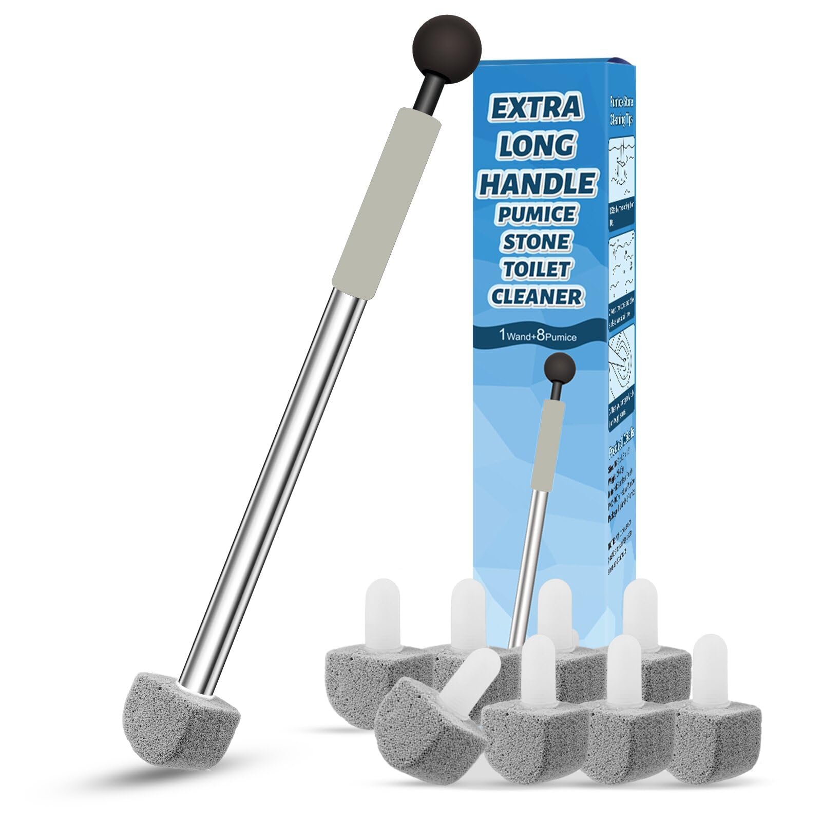 Pumice Stone Toilet Bowl Cleaner with Handle | YINGMORE

