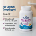 Nordic Naturals Complete Omega Lemon Flavor EPA DHA + GLA


