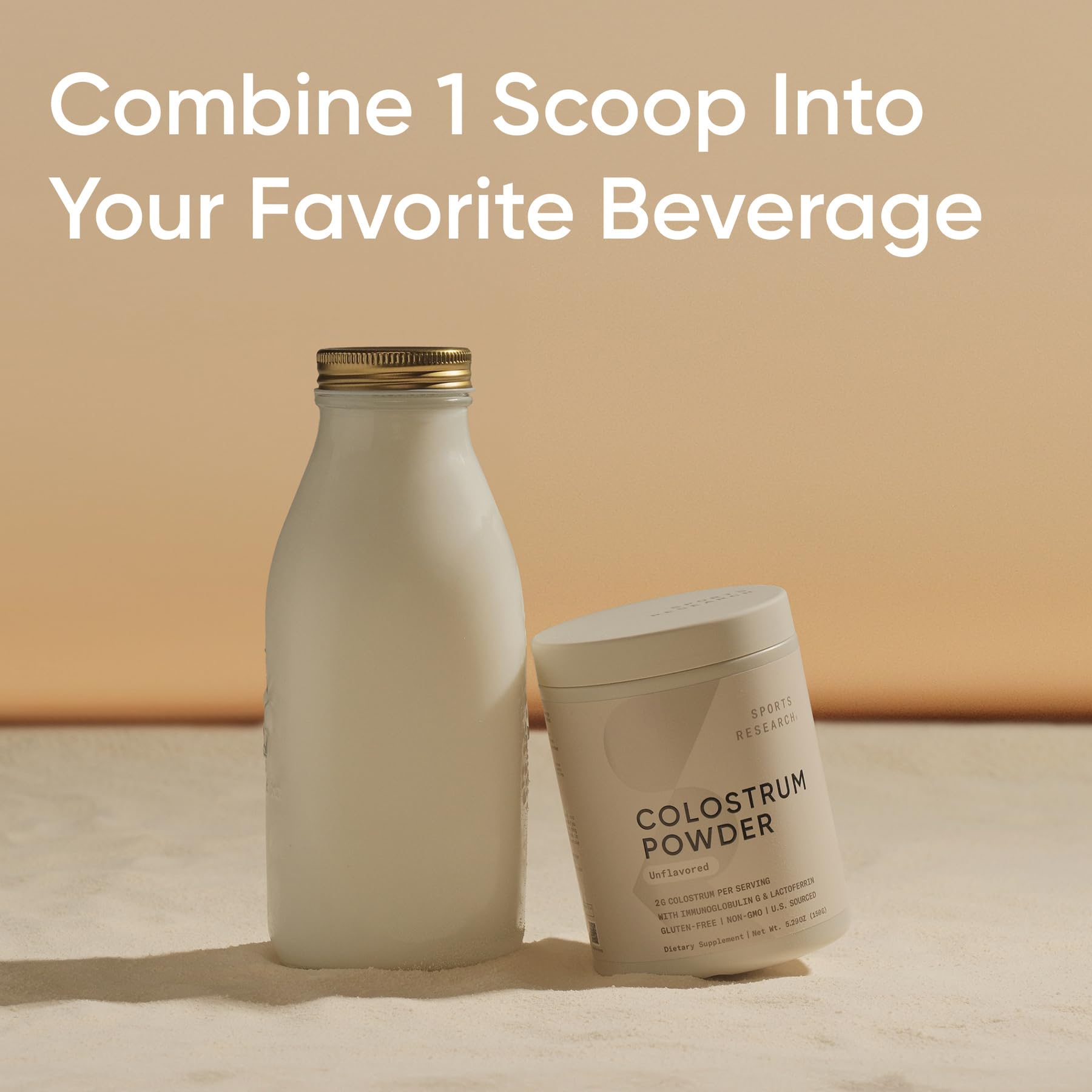 Sports Research Bovine Colostrum Powder – Immunity Support


