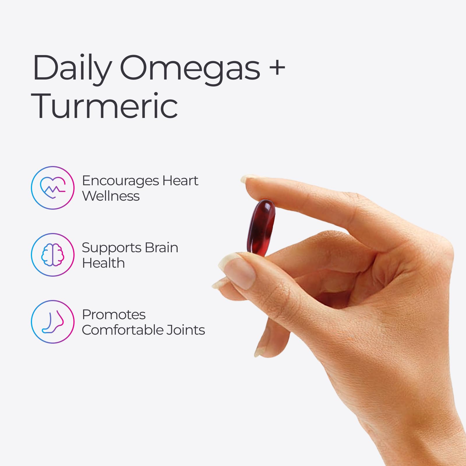 Livingood Daily Omega Supplement with Turmeric Curcumin

