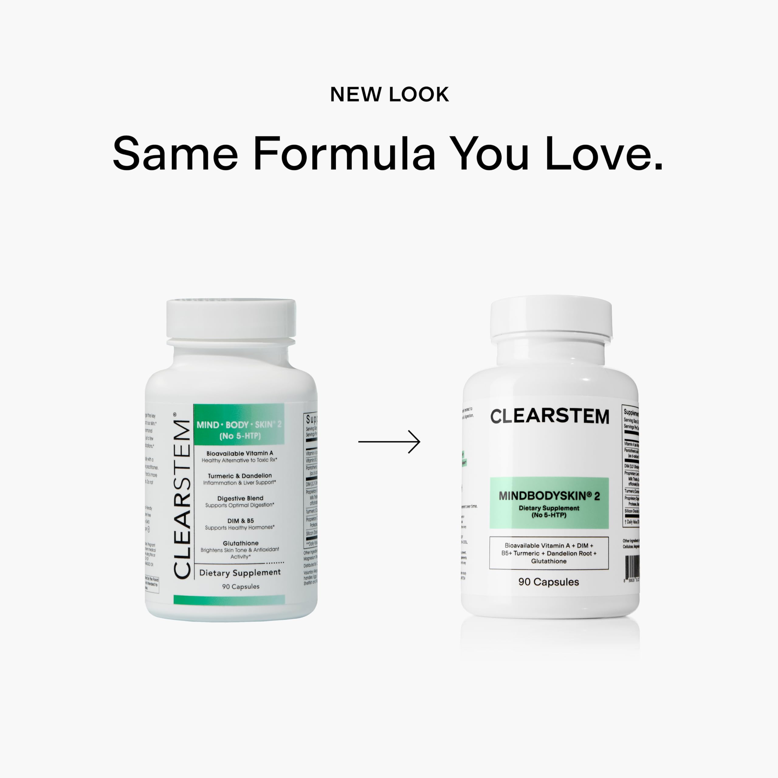 CLEARSTEM MINDBODYSKIN Hormonal Acne DIM Supplement

