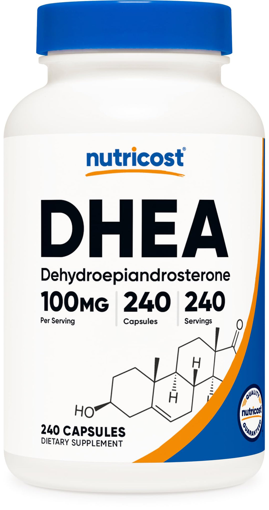 Nutricost DHEA 100mg Supplement - Gluten Free

