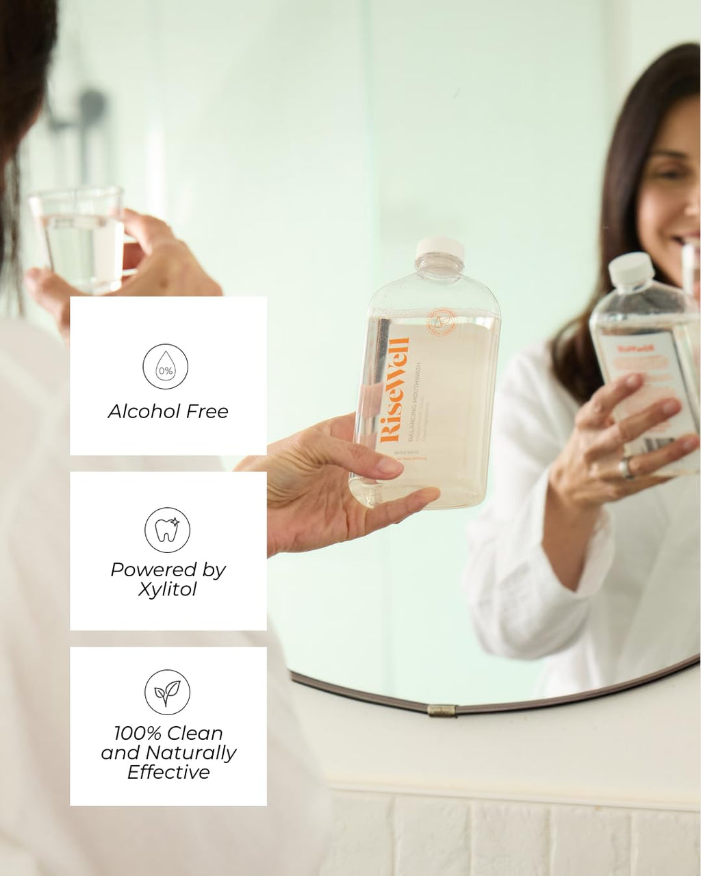 RiseWell Balancing Mouthwash - pH Balanced, Alcohol-Free

