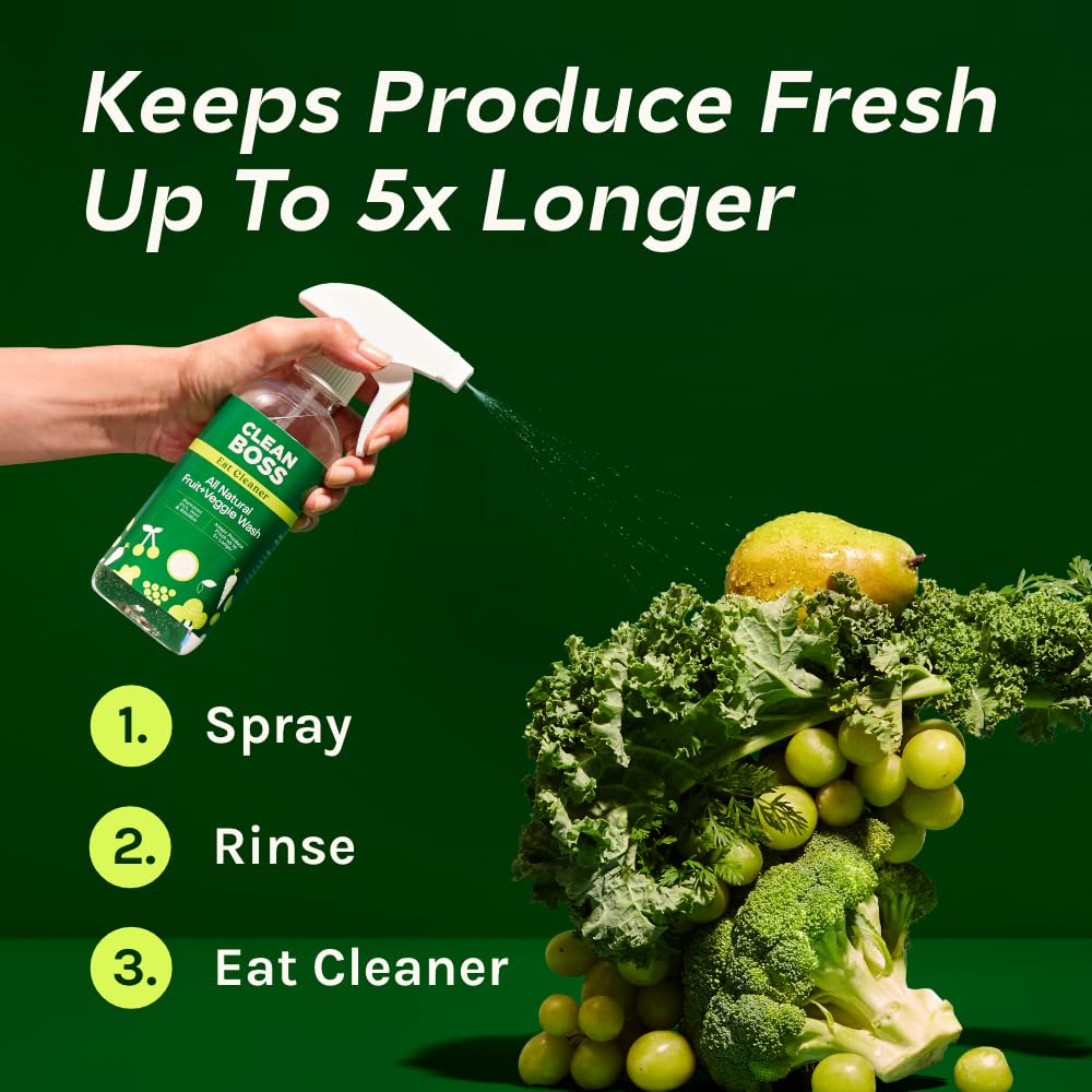 Eat Cleaner Fruit & Vegetable Wash by CleanBoss

