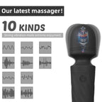 Mini Massager Wand Water-Resistant, 10 Modes

