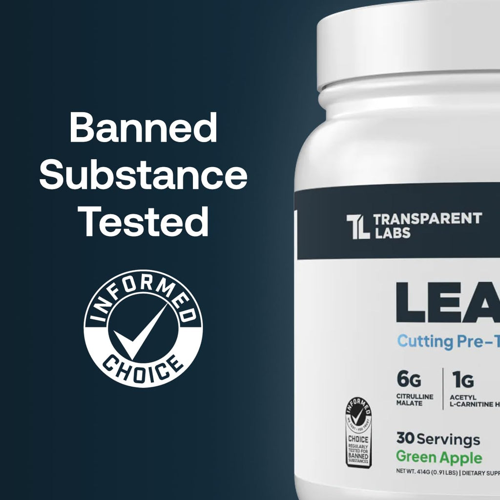 Transparent Labs Lean Pre-Workout - Body Recomposition

