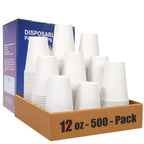 MOUMOULIFE Disposable Paper Cups – Leak-Proof & Recyclable