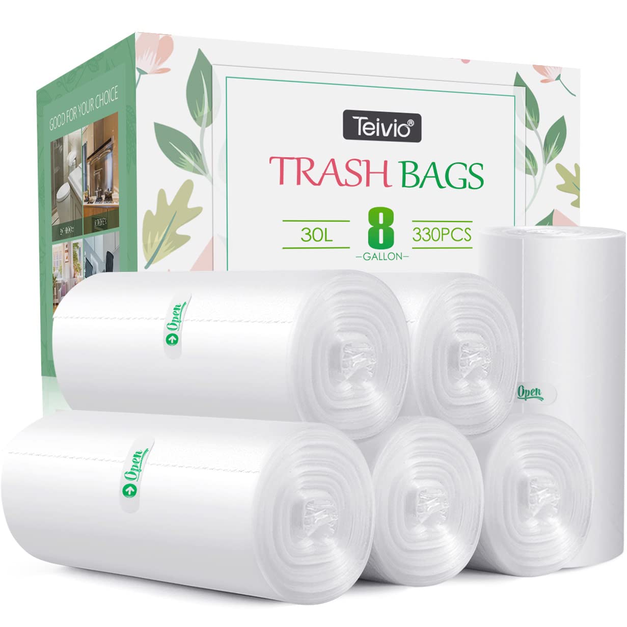 Teivio Multipurpose Trash Bags

