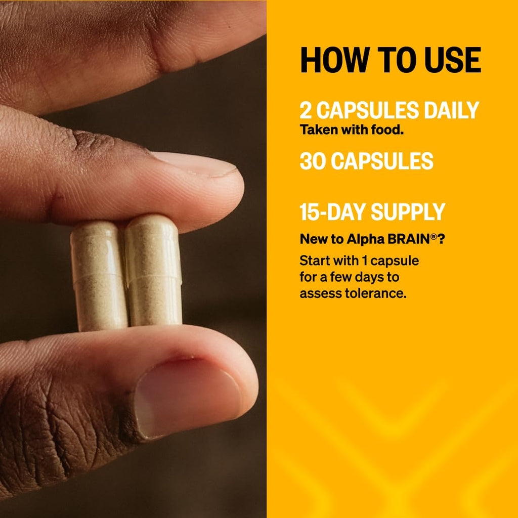 Onnit Alpha Brain Nootropic Capsules for Memory & Focus

