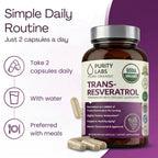Purity Labs Trans-Resveratrol Supplement - Wellness Support

