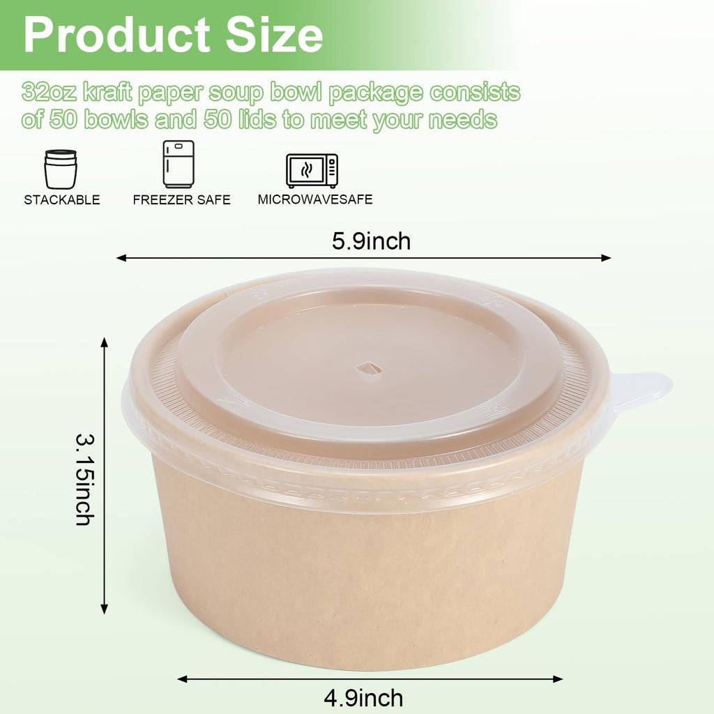 Disposable Bowls for Meals and Takeout

