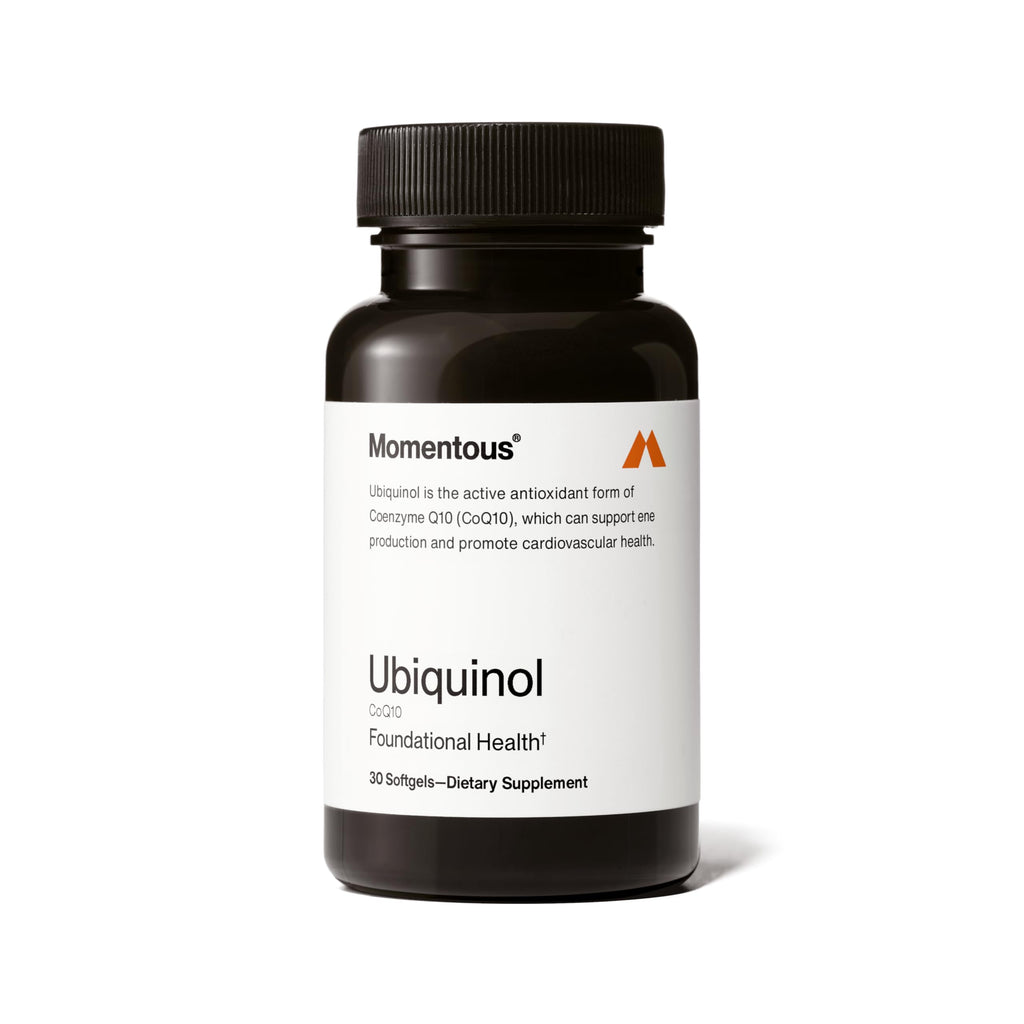 Momentous Ubiquinol CoQ10 Softgels - NSF Certified for Sport

