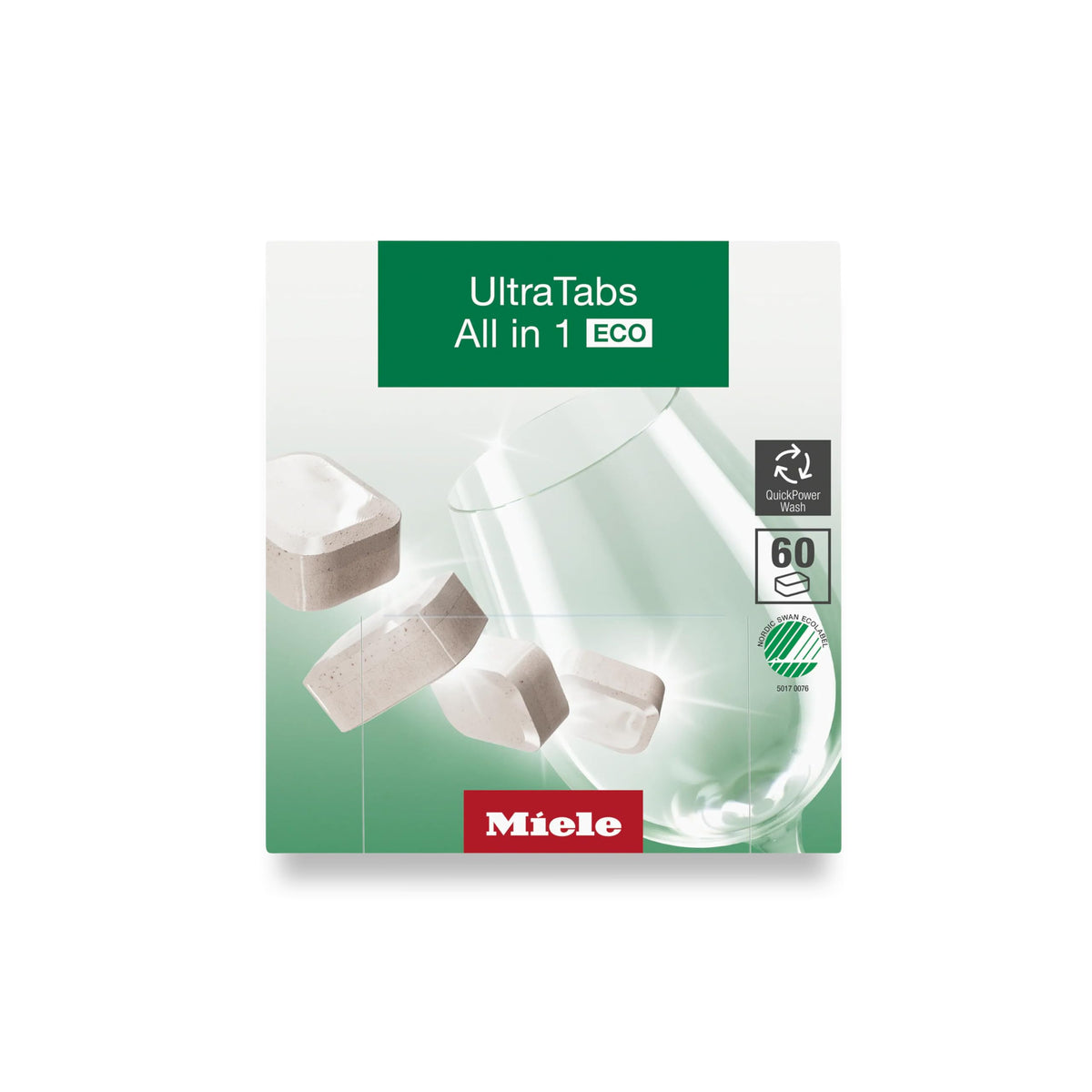 Miele UltraTabs All-in-One Dishwasher Detergent Tabs for All Dishwashers