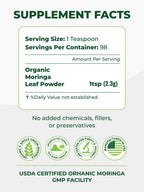 PURA VIDA Organic Moringa Powder | Single Origin

