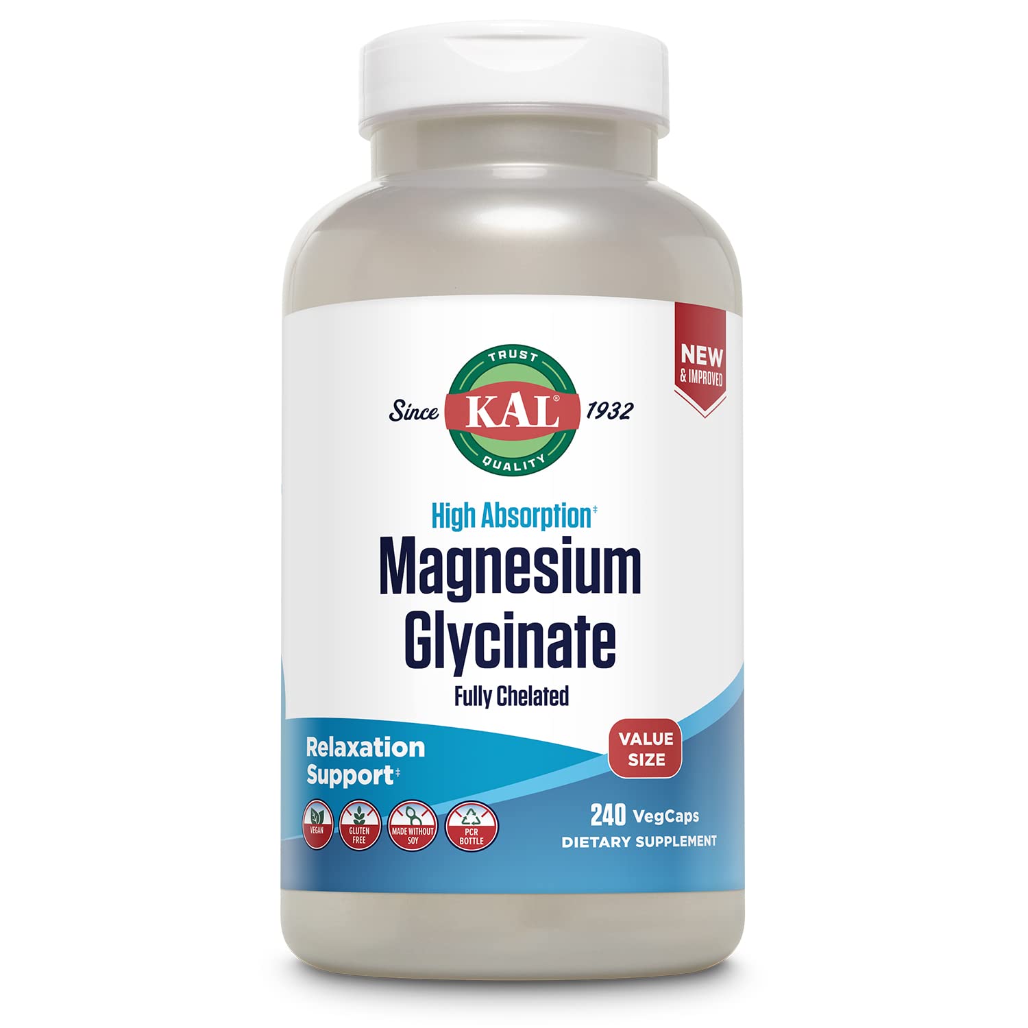 KAL Magnesium Glycinate with BioPerine – High Absorption

