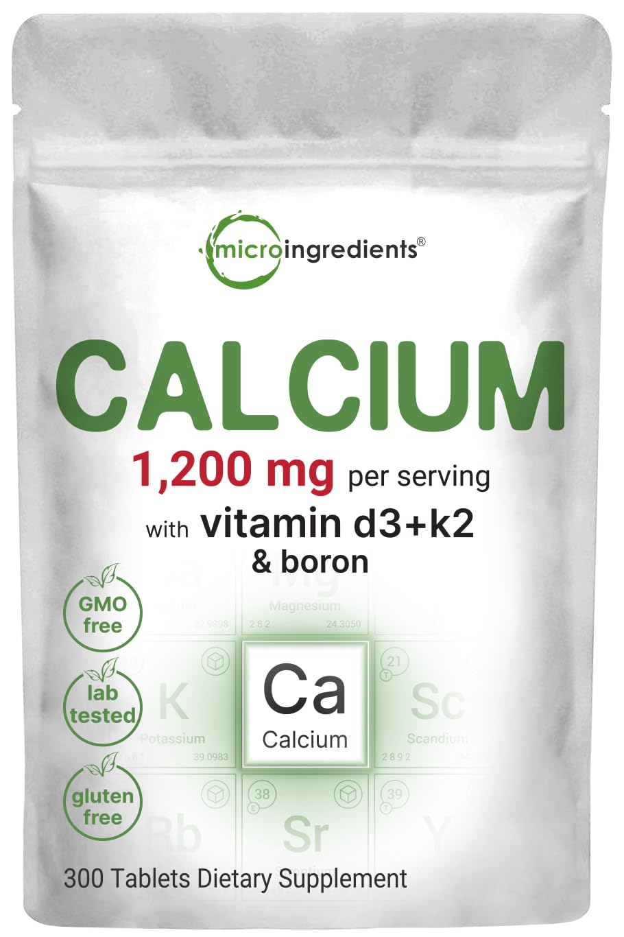 Micro Ingredients Calcium with D3 & K2 Mineral Complex