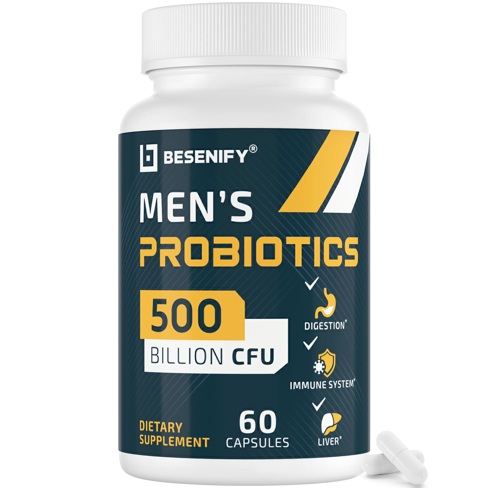 Probiotics for Men with 500 Billion CFUs & 12 Strains

