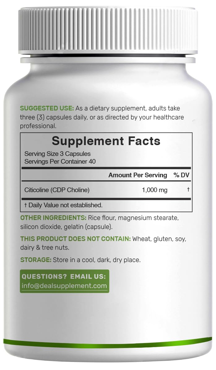 Citicoline CDP Choline Brain Support | Nootropic Supplement

