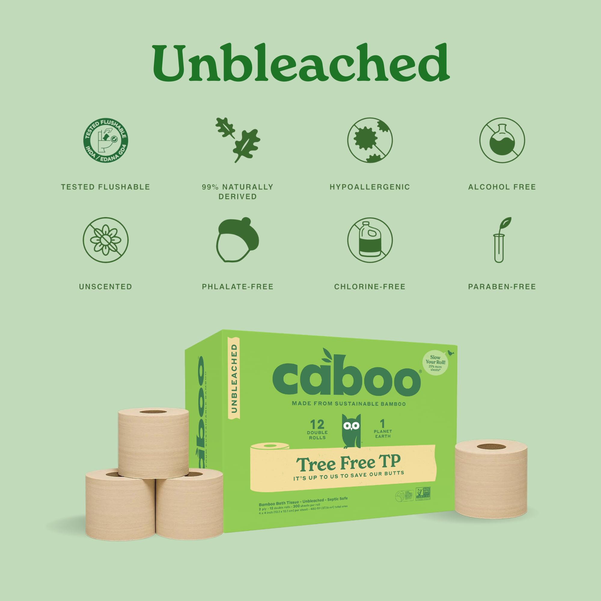 Caboo Toilet Paper | Septic Safe & Eco Friendly

