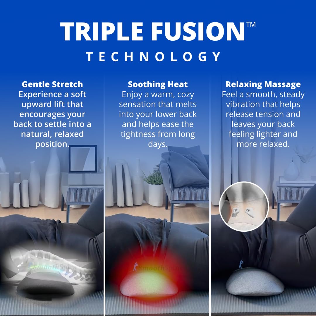 SmoothSpine Back Massager with Heat - Home Use


