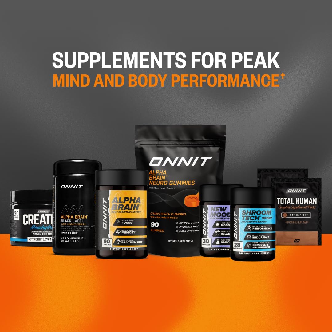 ONNIT Alpha Brain Neuro Gummies – Vegan Brain & Eye Support

