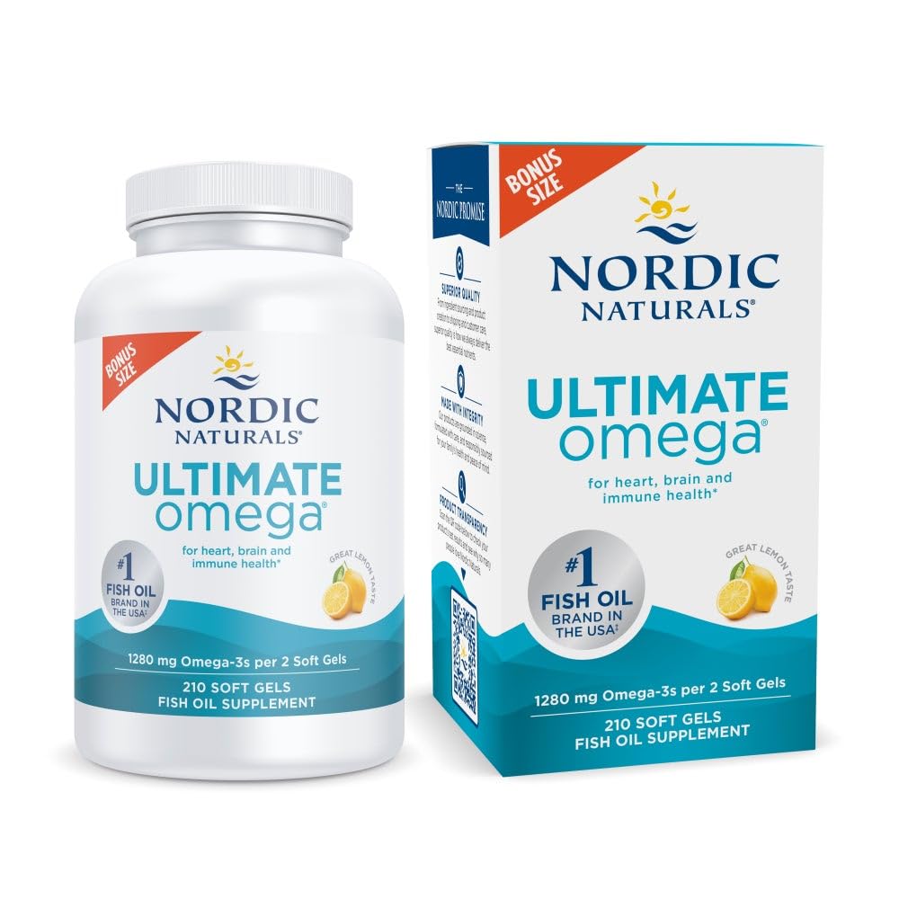 Nordic Naturals Ultimate Omega Omega-3 Fish Oil Non-GMO Supplement
