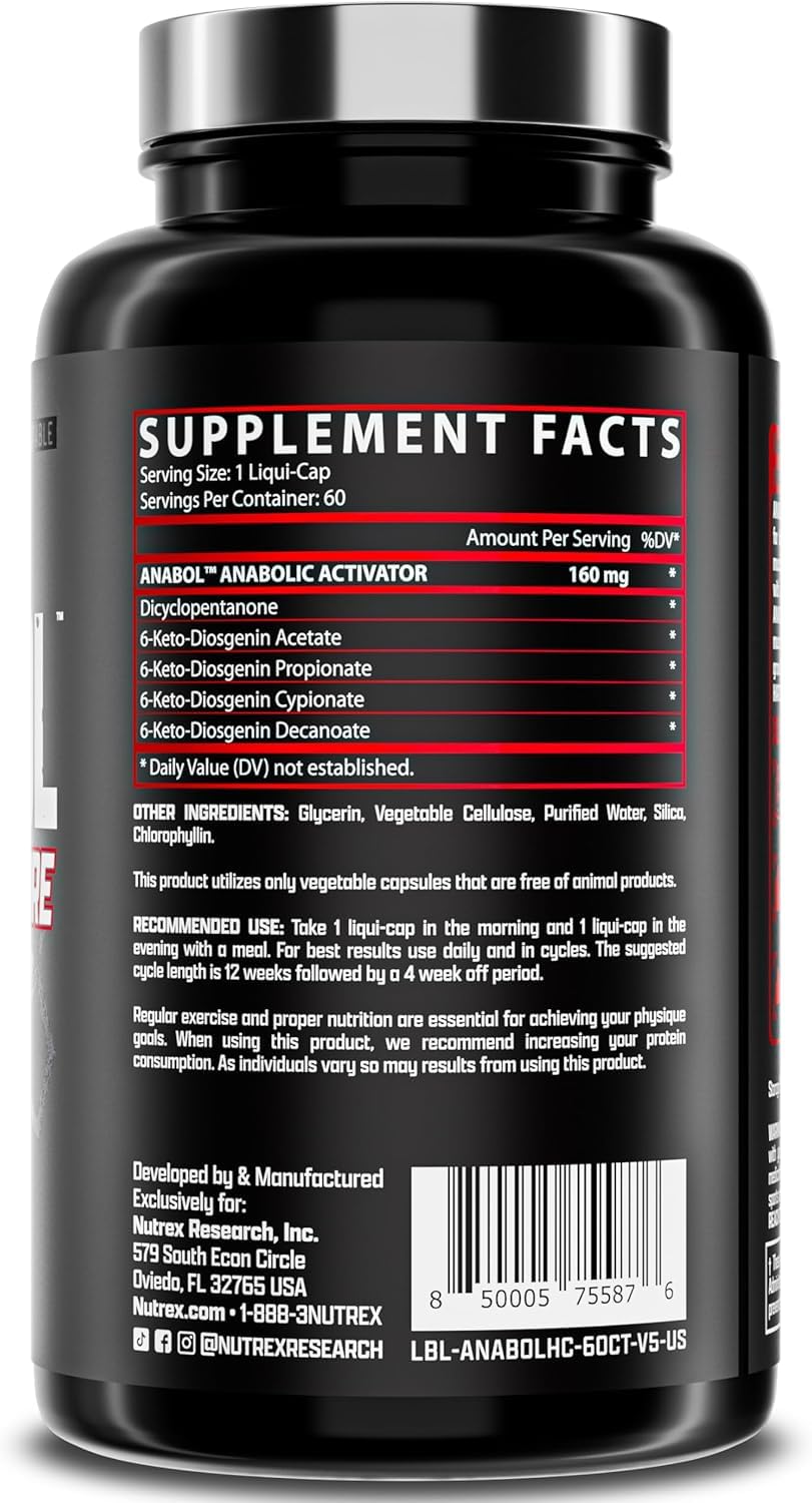 Nutrex Anabol Hardcore Anabolic Activator - Muscle Builder

