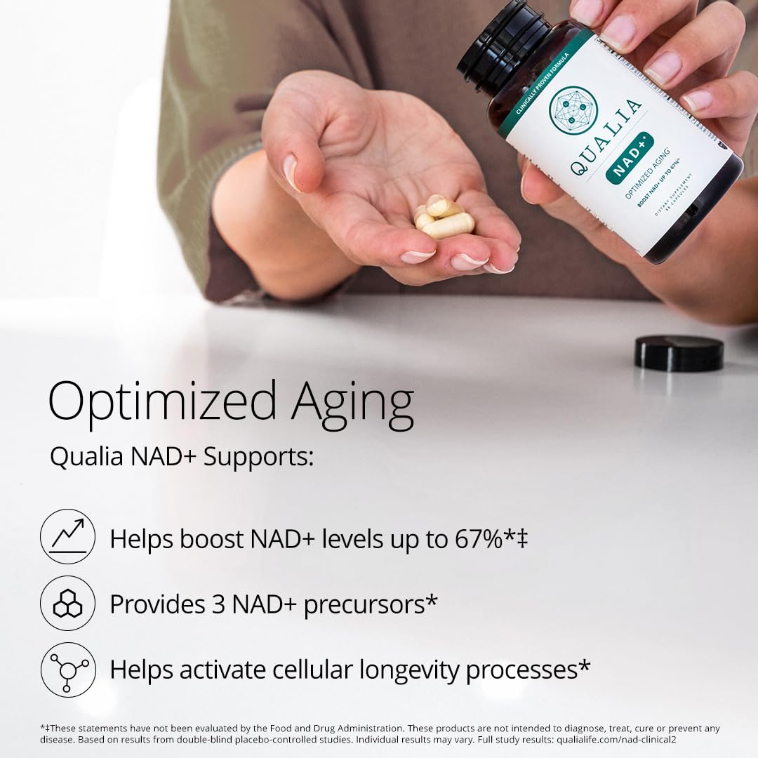 Qualia NAD+ Supplement Doctor-Formulated NAD+ Precursors

