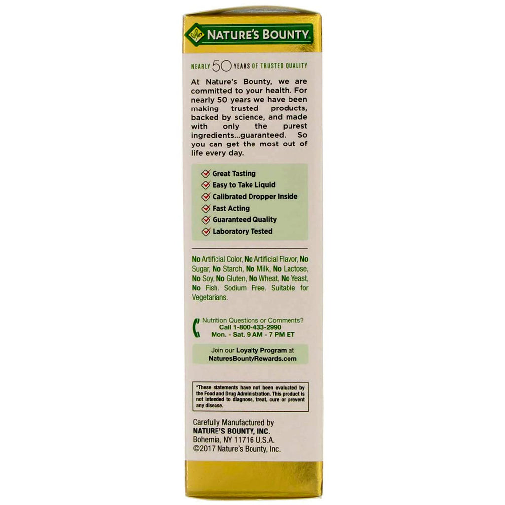 Nature's Bounty Vitamin B-12 Sublingual Liquid

