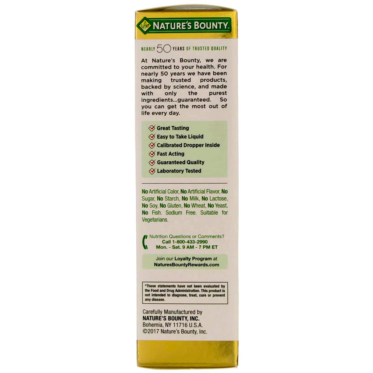 Nature's Bounty Vitamin B-12 Sublingual Liquid

