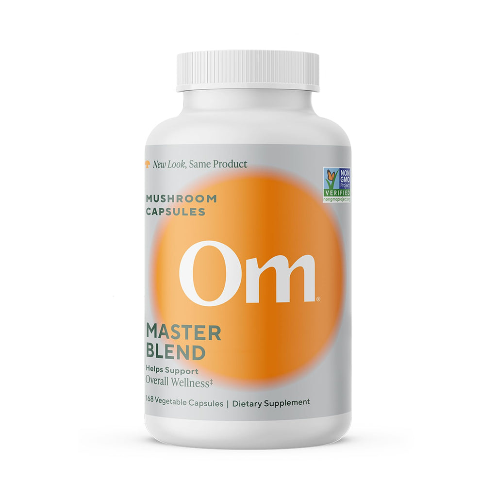 Mushroom Capsules by Om - Master Blend Organic Ashwagandha

