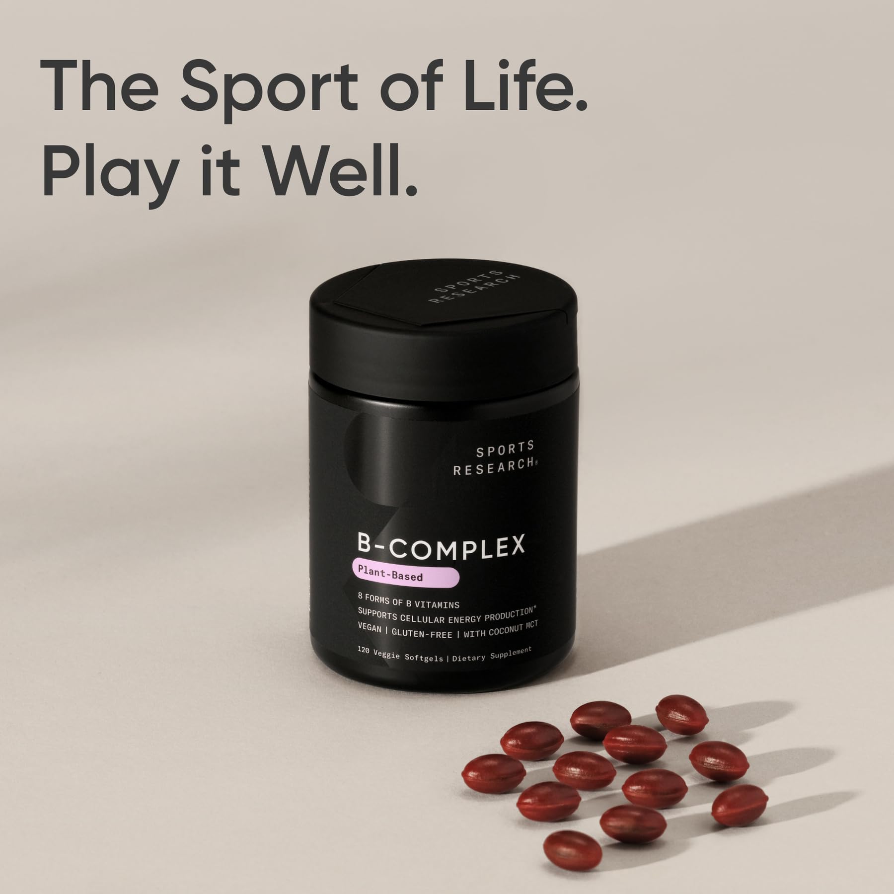 Sports Research Vitamin B-Complex: Full Spectrum B Vitamins

