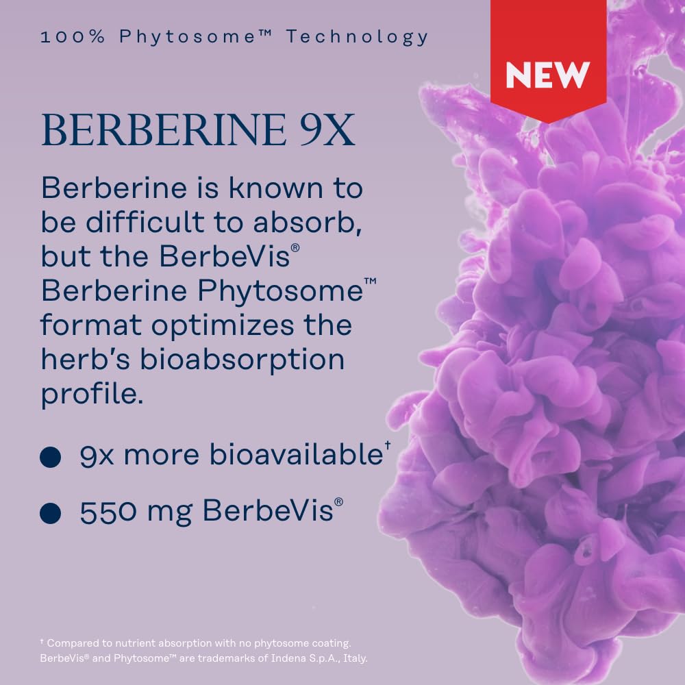 Solaray Berberine Phytosome Supplement – 9X Absorption


