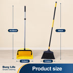 Yocada Broom and Dustpan Set | Indoor Outdoor Cleaning

