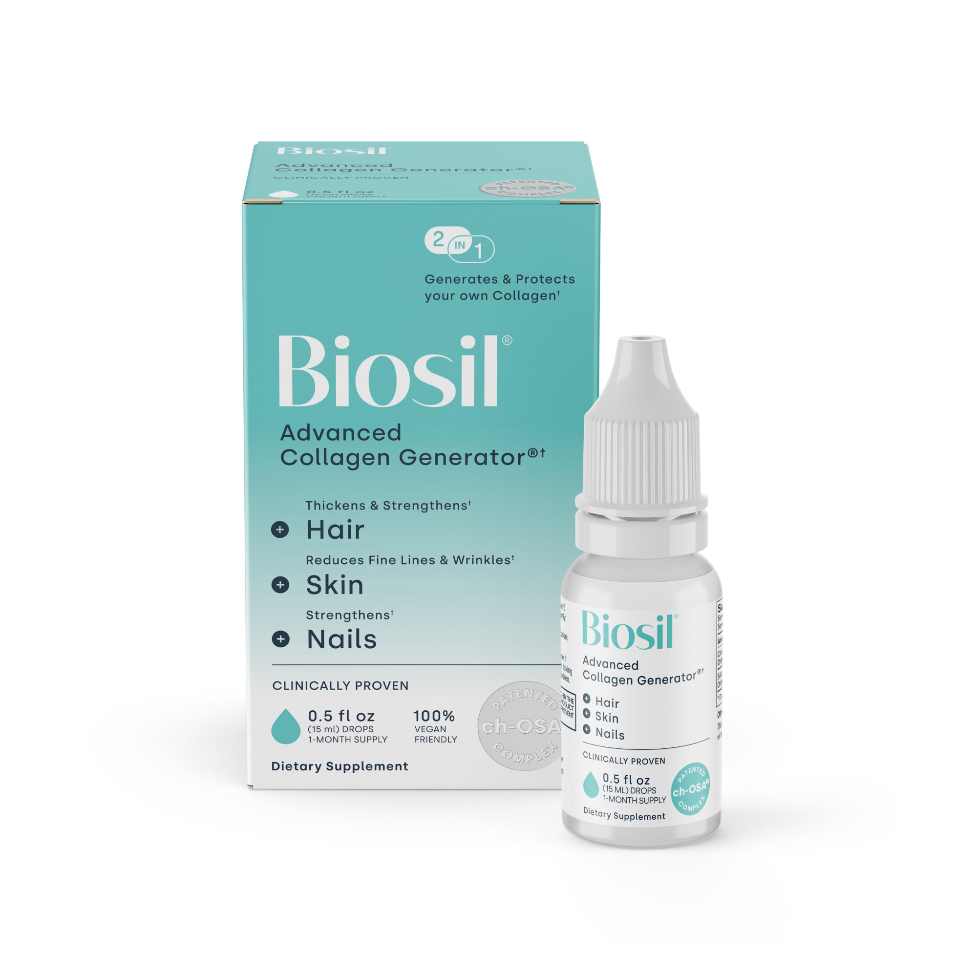 Biosil Collagen Booster Supplement for Skin, Hair and Nails