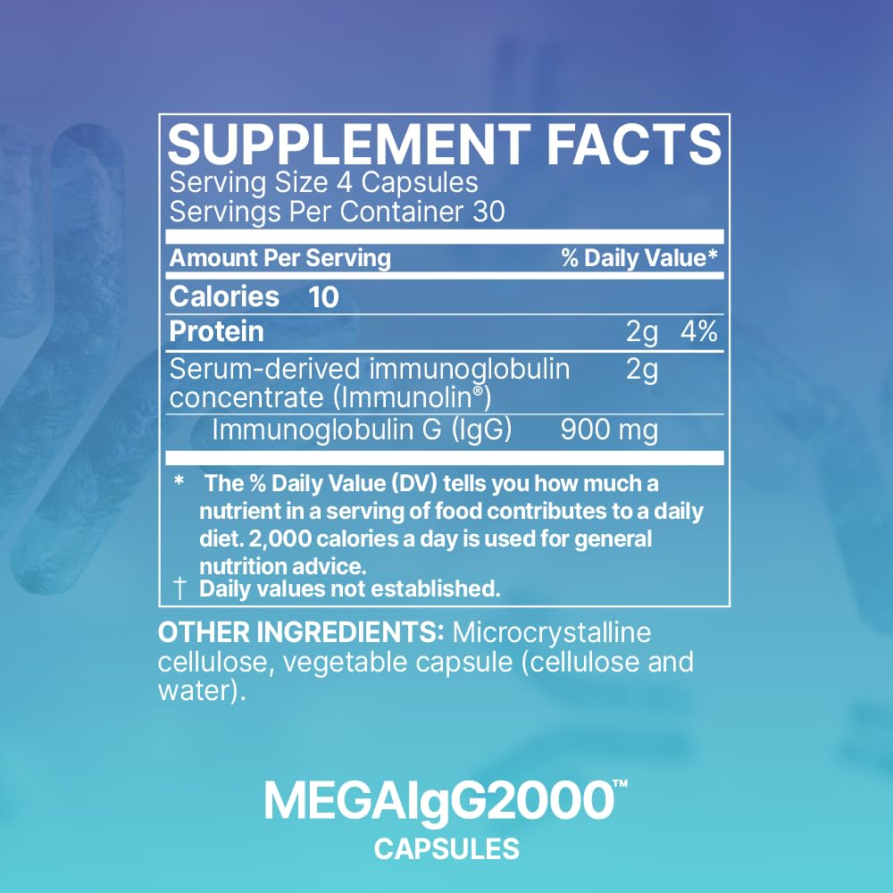 Microbiome Labs Mega IgG2000 Dairy-Free Colostrum IgG

