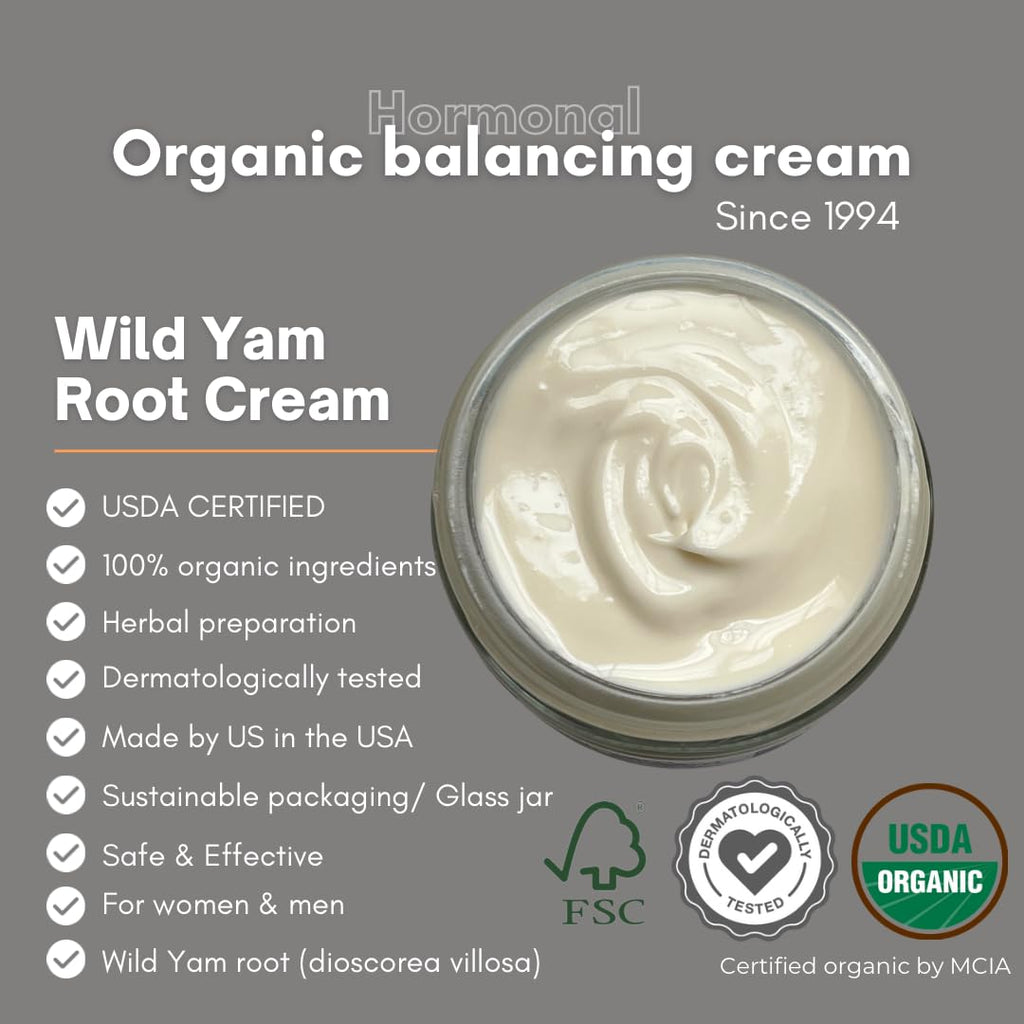 Wild Yam Root Cream by Indian Meadow – Organic PMS Relief

