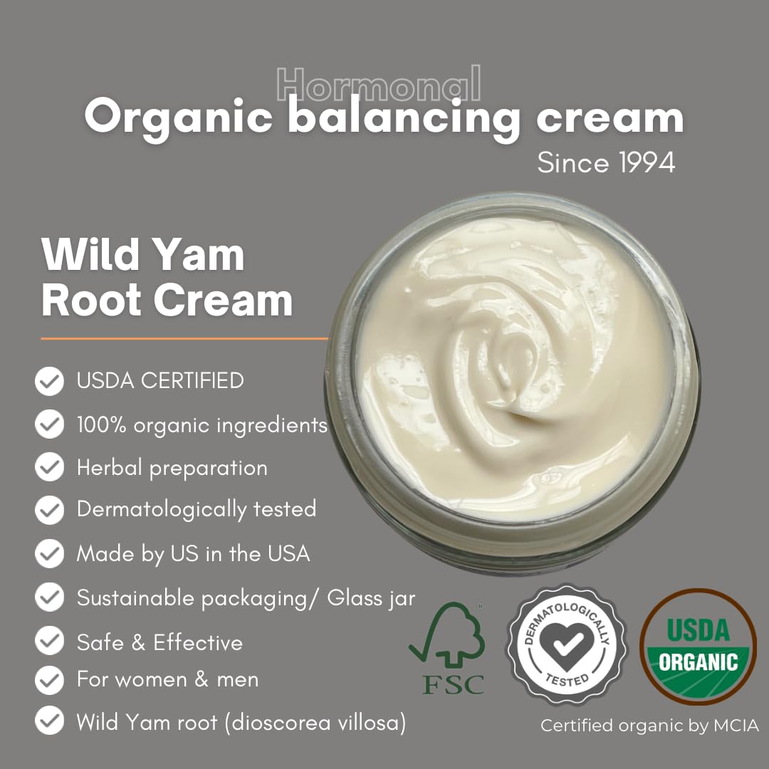 Wild Yam Root Cream by Indian Meadow – Organic PMS Relief

