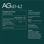 AG1 Vitamin D3 + K2 Drops | Immune & Bone Support

