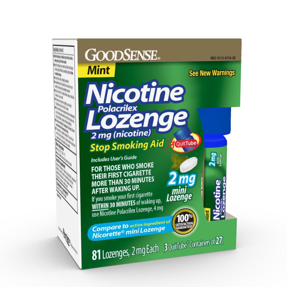 GoodSense Nicotine Polacrilex Lozenge – Stop Smoking Aid