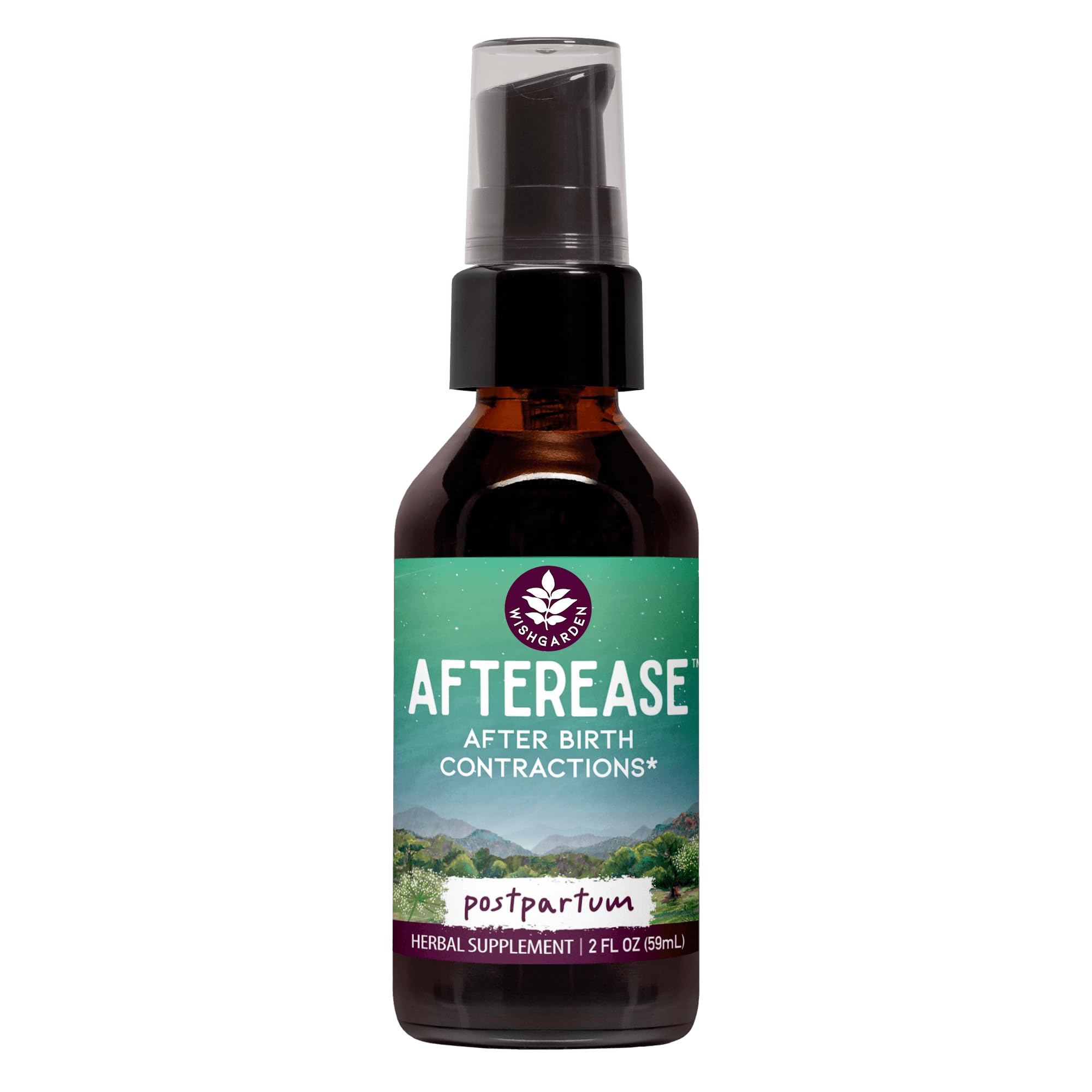 WishGarden AfterEase Drops Postpartum Cramps Relief Herbal

