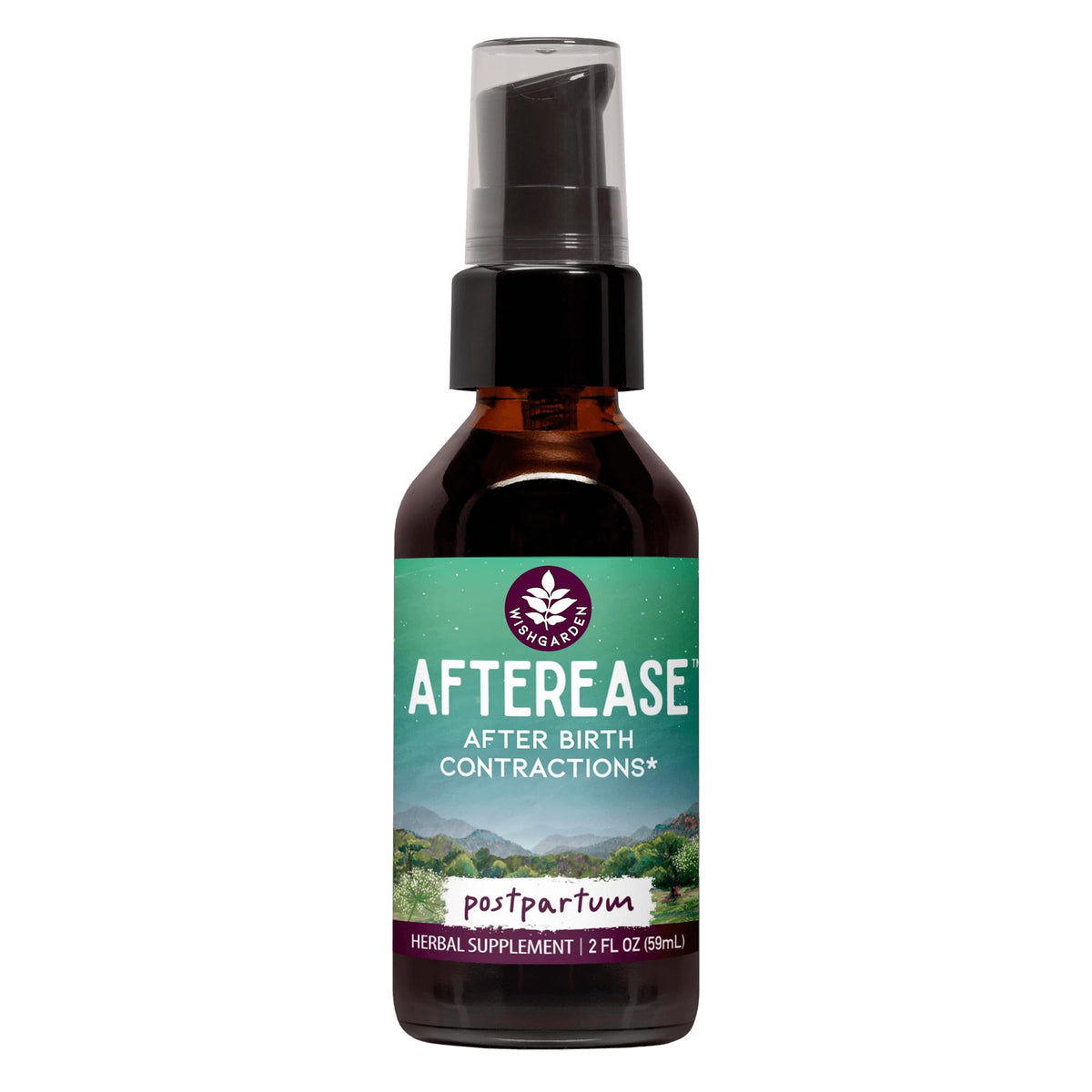 WishGarden AfterEase Drops Postpartum Cramps and Afterbirth Contractions Liquid Herbal Supplement