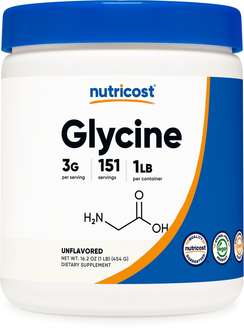 Nutricost Glycine Powder Non-GMO Gluten Free

