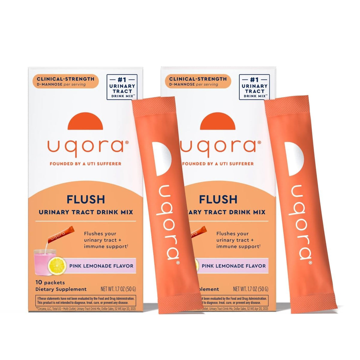 Uqora Flush Urinary Tract Health Drink Mix - Gluten-Free & Vegan