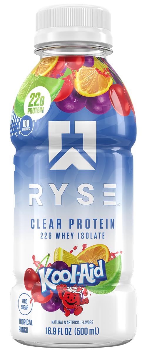 RYSE Clear Protein Drink - 22g Whey Isolate, Sugar-Free