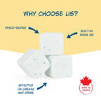 Nellie's Dish Cubes Dishwasher Detergent | Powerful Cleaning

