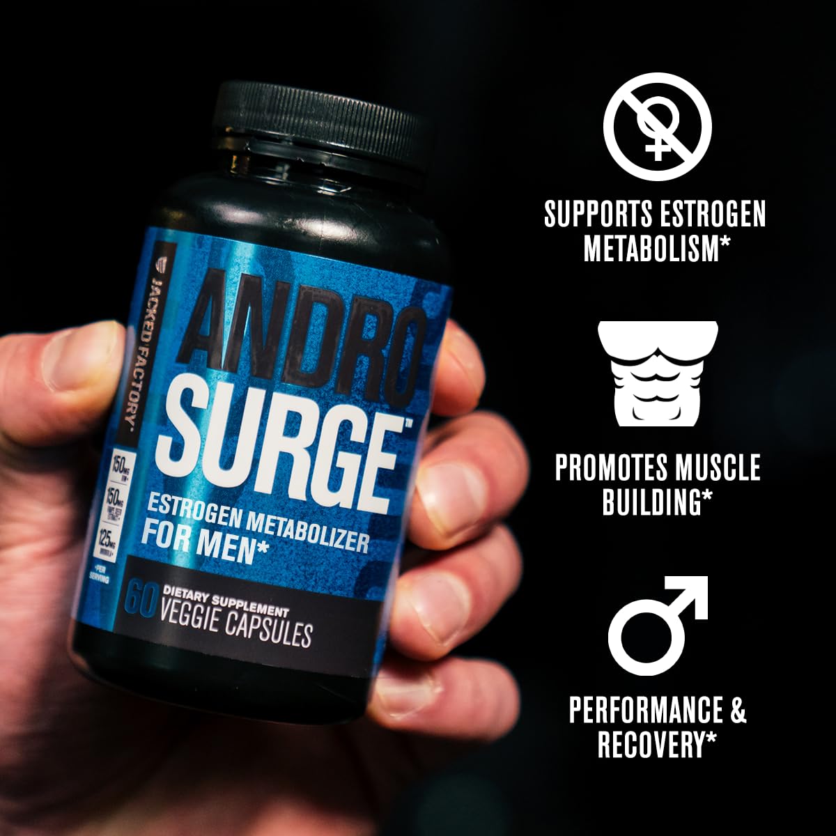 Androsurge Estrogen Blocker – Testosterone Booster for Men

