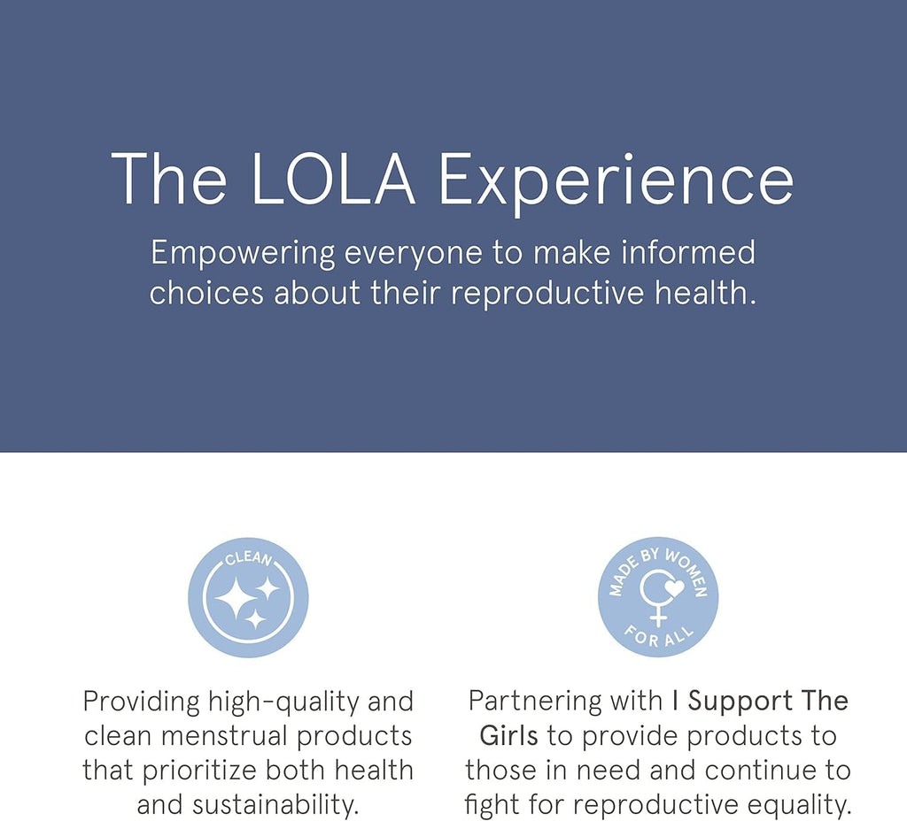 LOLA Cotton Pads with Wings - Organic Hypoallergenic

