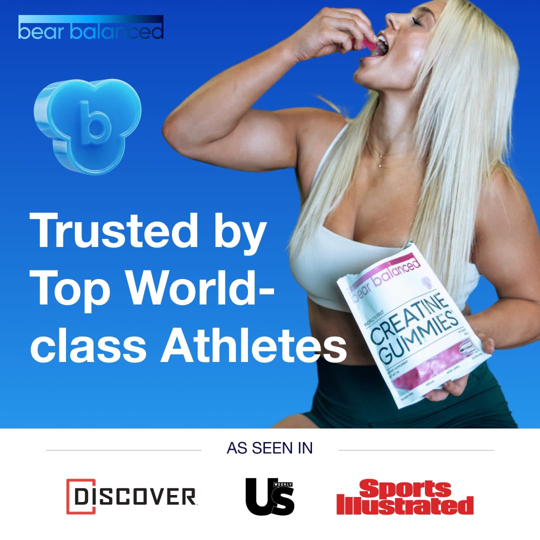 Bear Balanced Creatine Gummies with Creapure Monohydrate

