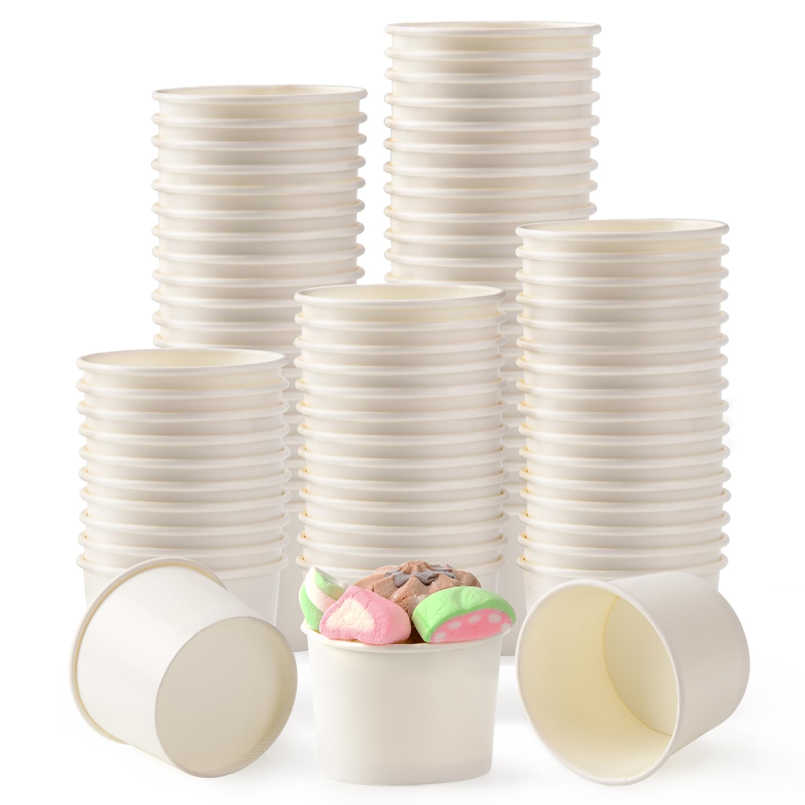 Belinlen Paper Dessert Vessels for Frozen Treats

